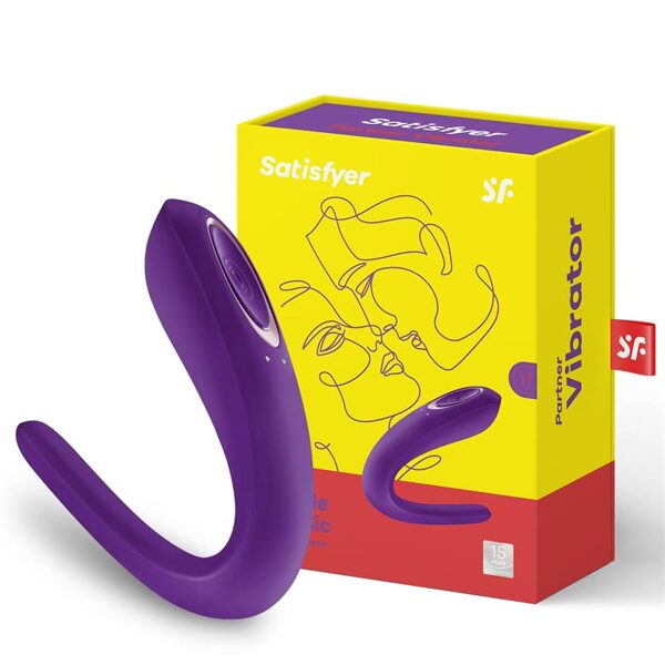 SATISFYER COUPLE VIBE PARTNER DOUBLE CLASSIC PURPLE