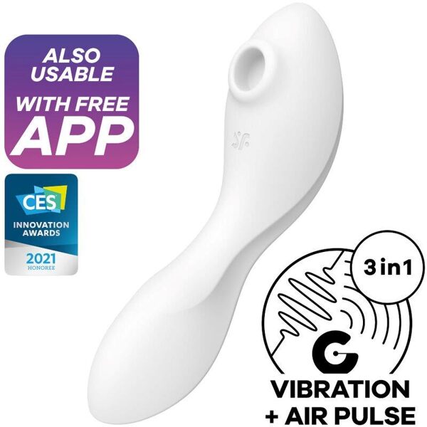 SATISFYER CURVY TRINITY 5 WITH SATISFYER CONNECT WHITE APP